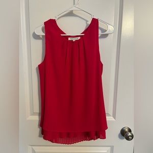 Pink Rose & Olive Sleeveless Top